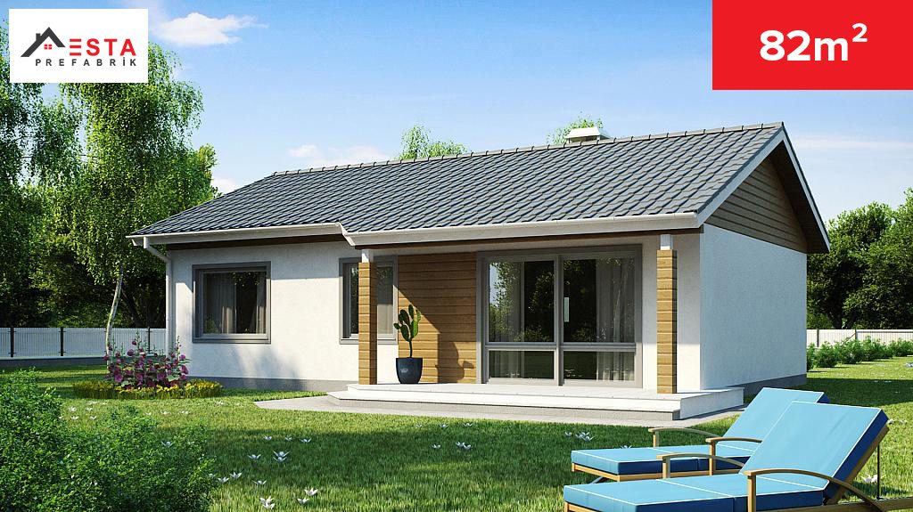 Tek Katlı Çelik Ev Modelleri Esta Prefabrik