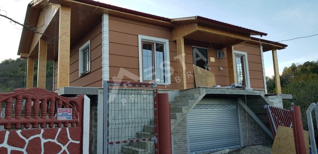 100M² TEK KATLI HAFİF ÇELİK EV ORDU/ÜNYE Esta Prefabrik